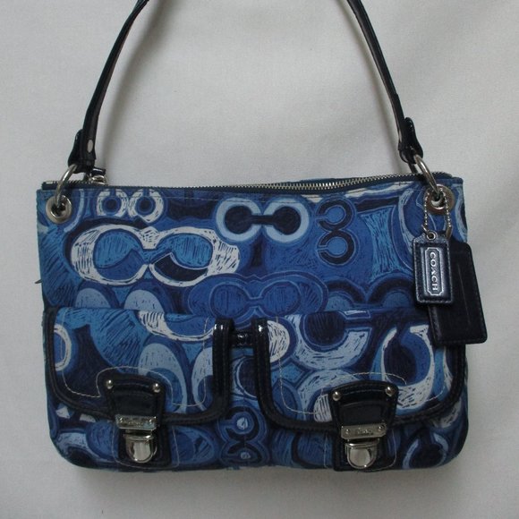 Coach Poppy 19882 Nylon Signature Hippie Purse Bag - Picture 2 of 15